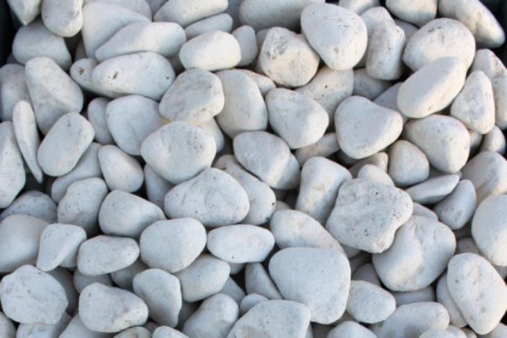 Белая галька галтовка (20-40 мм.)  купить в Челябинске от производителя, без посредников