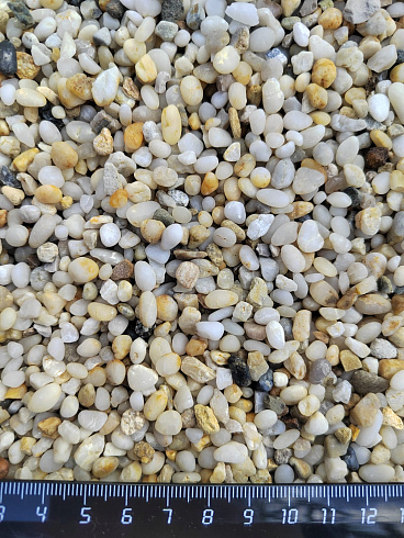 фото Галька крымская жемчужная фр. 3-5 мм. купить в Челябинске  в интернет-портале КАМЕНЬ КЛУБ