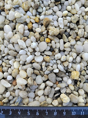 Галька крымская жемчужная фр. 5-10 мм.  купить в Челябинске фото Камень Клуб