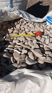 Галька каспийская фр. 40-70 мм.  купить в Челябинске фото Камень Клуб