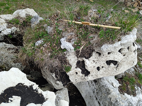 Kamenclub.ru: Выветренный известняк со мхом фр. 100-500 мм.  купить в Челябинске известняк серый белый зеленый валун известняковый крупный 10000 руб/т   фото КАМЕНЬ КЛУБ