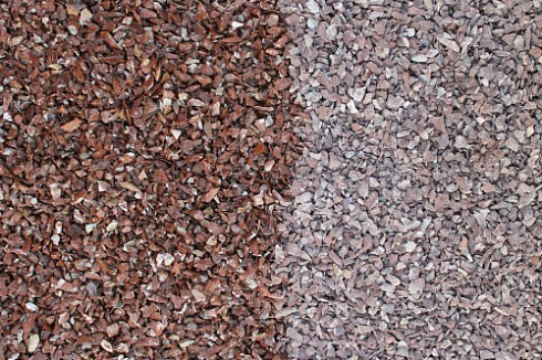 Kamenclub.ru: Мраморная крошка (щебень крошка розовый) фр. 5-10 мм.  купить в Челябинске мрамор розовый, красный щебень колотый ландшафтный декоративный  11000 руб/т   фото КАМЕНЬ КЛУБ