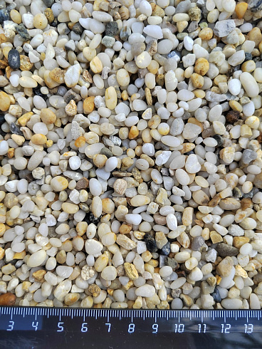 фото Галька крымская жемчужная фр. 3-5 мм. купить в Челябинске  в интернет-портале КАМЕНЬ КЛУБ