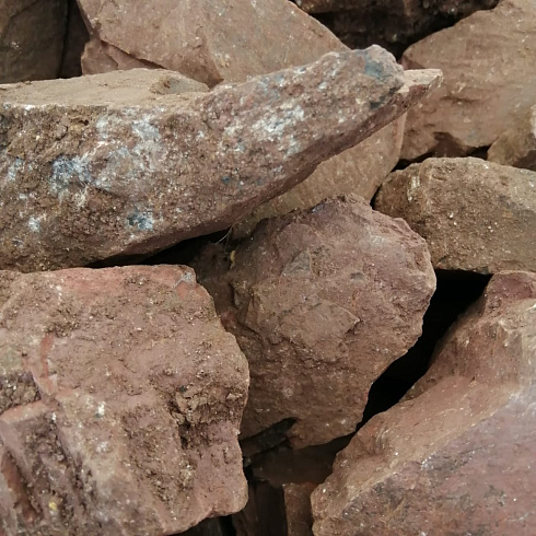 фото Яшма красная  (фр. 70-100 мм)  купить в Челябинске в интернет-портале КАМЕНЬ КЛУБ