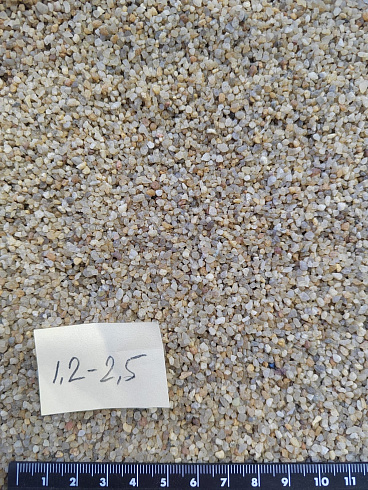 Кварцевый песок сухой фракцинированный фр. 1,2-2,5 мм.  купить в Челябинске фото Камень Клуб