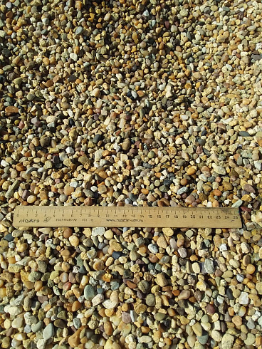 Kamenclub.ru: Галька окат (серо-желтая) фр.5-10 мм. купить  в Челябинске галька речная рыжий, желтый, рыжий, серо-желтый речная окатанная галька декоративная 5000 руб/т   фото КАМЕНЬ КЛУБ
