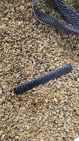 Kamenclub.ru: Галька окат (серо-желтая) фр.5-10 мм. купить  в Челябинске галька речная рыжий, желтый, рыжий, серо-желтый речная окатанная галька декоративная 5000 руб/т   фото КАМЕНЬ КЛУБ