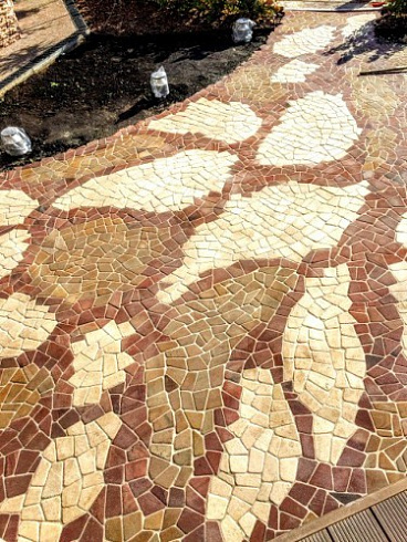 Kamenclub.ru: Песчаник брусчатка (Готика) art PSK-L-01  купить в Челябинске    2600 руб/кв.м    фото КАМЕНЬ КЛУБ