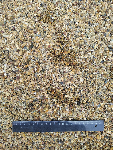 Галька речная окат (рыжая) фр.3-5 мм купить в Челябинске 