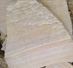 Kamenclub.ru: Песчаник пластушка желтый с рисунком (4-6 см)  купить в Челябинске плитняк пластушка желтый с рисунком песчаник 9 000 руб/м3   фото КАМЕНЬ КЛУБ