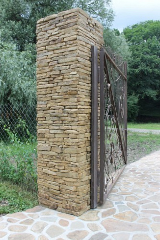 Kamenclub.ru: Песчаник (хворост) art PSG-5-06  купить в Челябинске    1 900 руб/кв.м   фото КАМЕНЬ КЛУБ