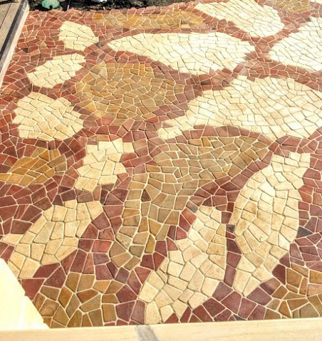 Kamenclub.ru: Песчаник брусчатка (Готика) art PSG-L-01  купить в Челябинске    2300 руб/кв.м   фото КАМЕНЬ КЛУБ