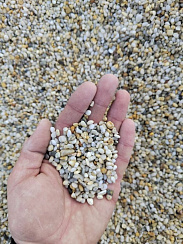 Галька крымская жемчужная фр. 3-5 мм.  купить в Челябинске фото Камень Клуб