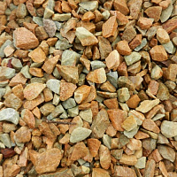 Kamenclub.ru: Щебень крошка желтый (ЗЛАТОЛИТ) фр. 10-20 мм.  купить в Челябинске златолит бежевый, золотистый, желтый каменная декоративная крошка щебня златолита 10800 руб/т   фото КАМЕНЬ КЛУБ